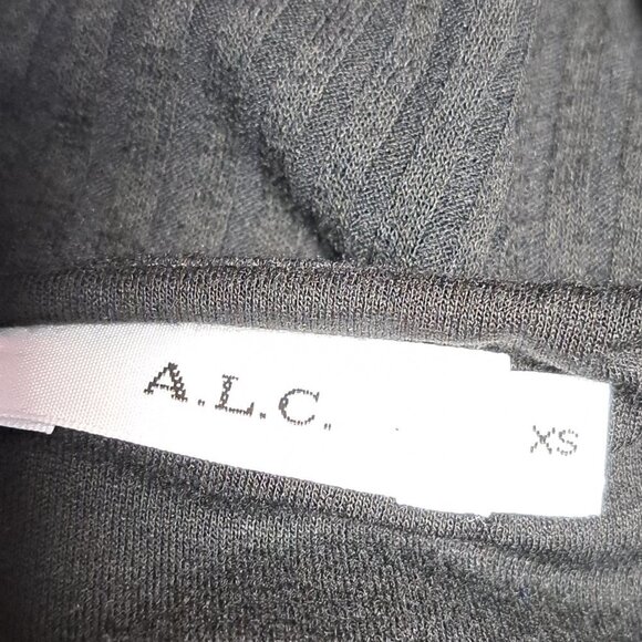 Revolve A.L.C. Dafne Black Puffy Shoulder Midi Dress Size XS/TP - Picture 7 of 7